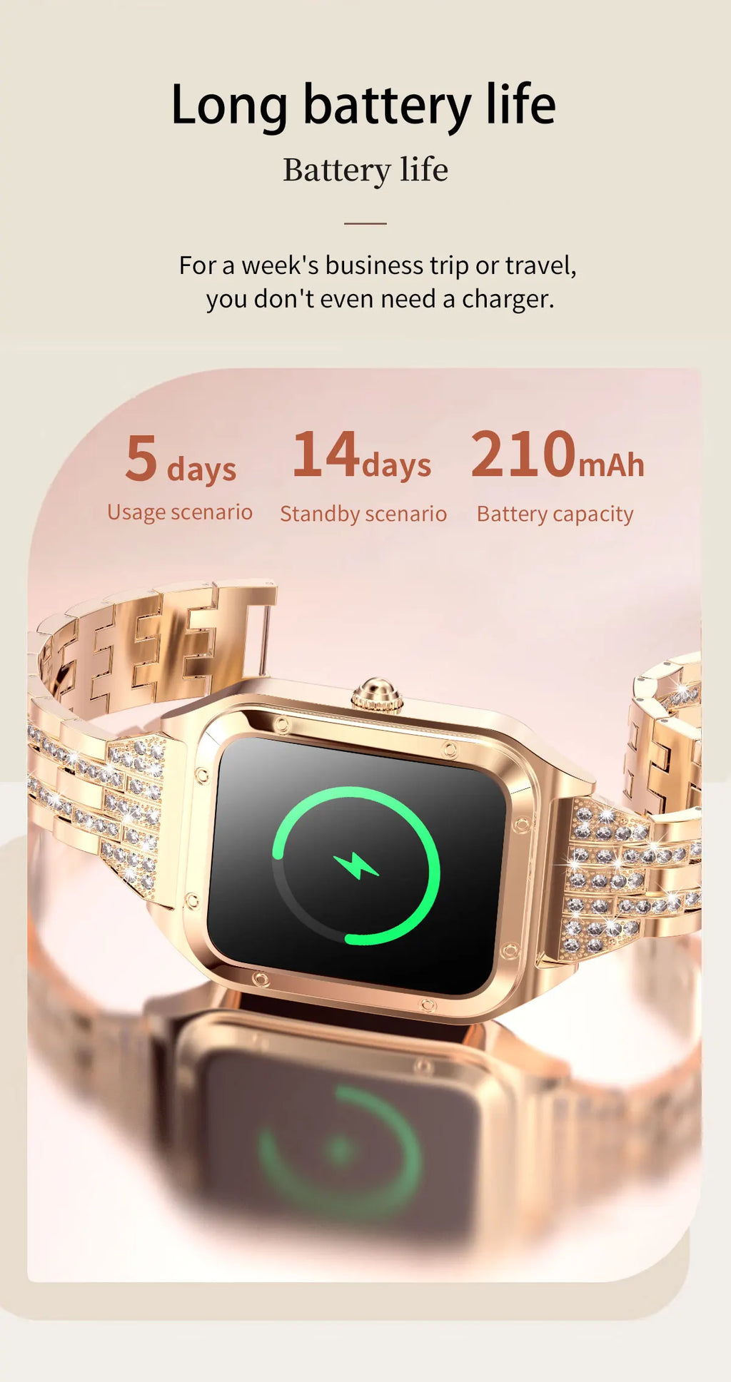 2026Ultra Thin Fashion Smart Watch For Women Screen Always Display Time Sports Bracelet Bluetooth Call 1.59" AMOLED Woman Watch