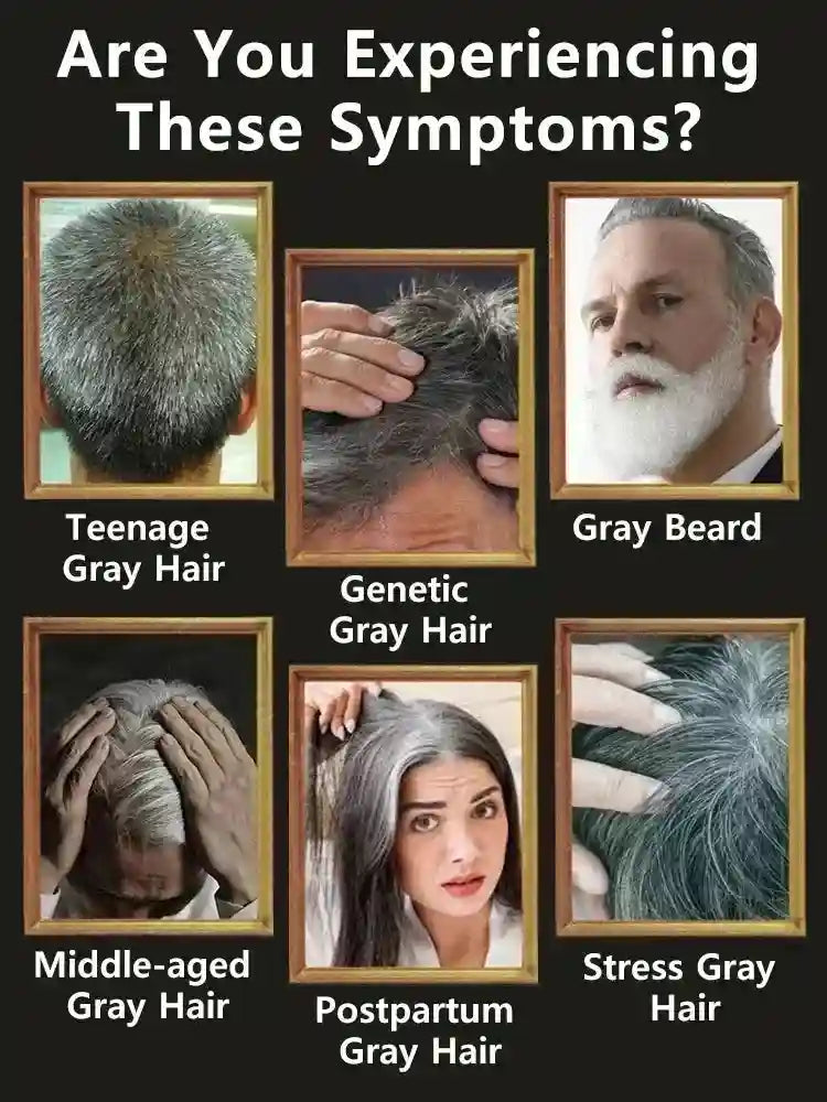 Anti-Gray Hair Serum: Natural Color Repair Treatment for Hair Health Lip Care Tidesmit