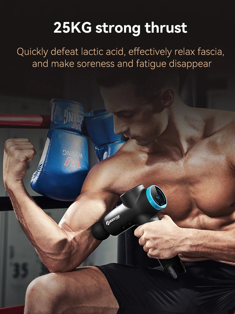 Massage Gun Deep Tissue Percussion Massager, 12 Heads, 4000mAh Battery Relaxation Treatment Tidesmit