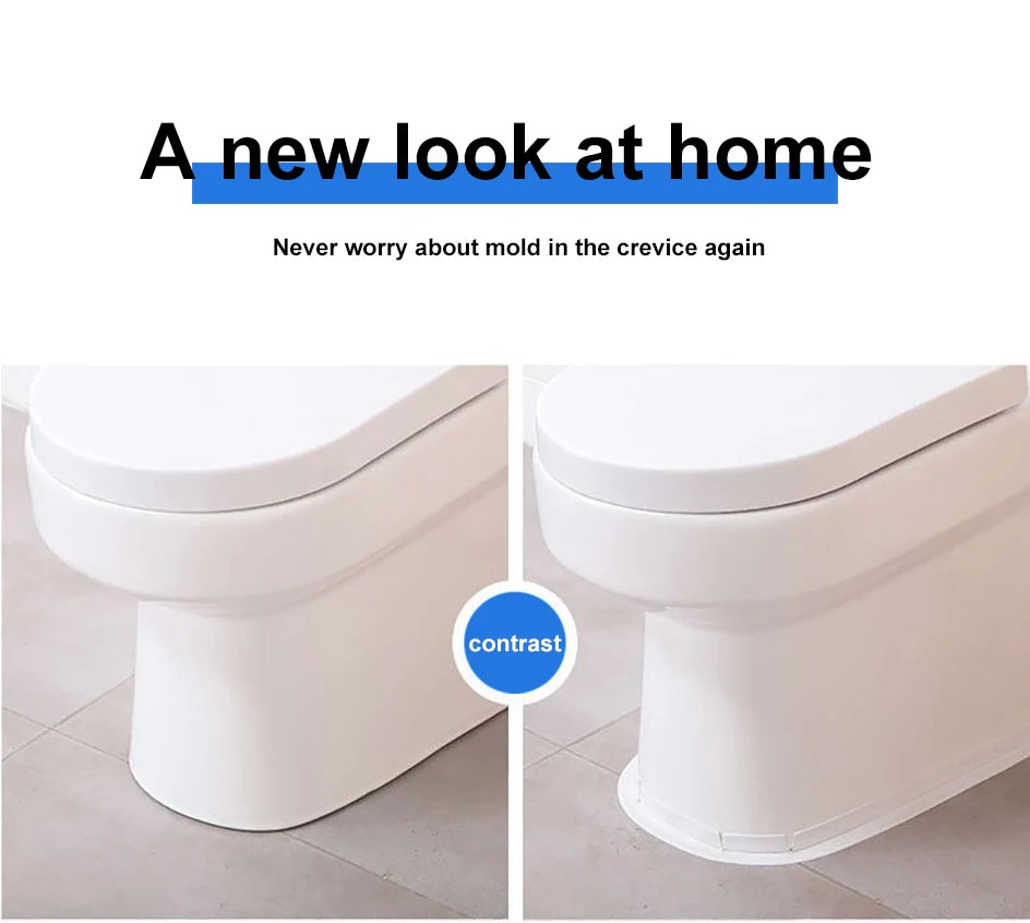 Bathroom Sealing Tape Self-adhesive Oil-Proof Kitchen Sink Caulk Seal Strip PVC Waterproof Shower Wall Sticker for Toilet Corner