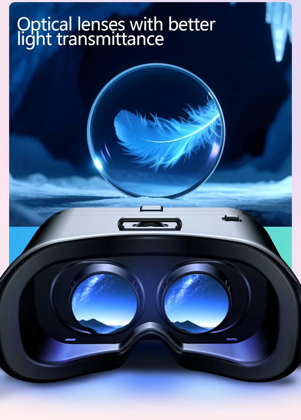 VR Headset for Smartphone – Immersive 3D Spatial Audio Glasses Tidesmit