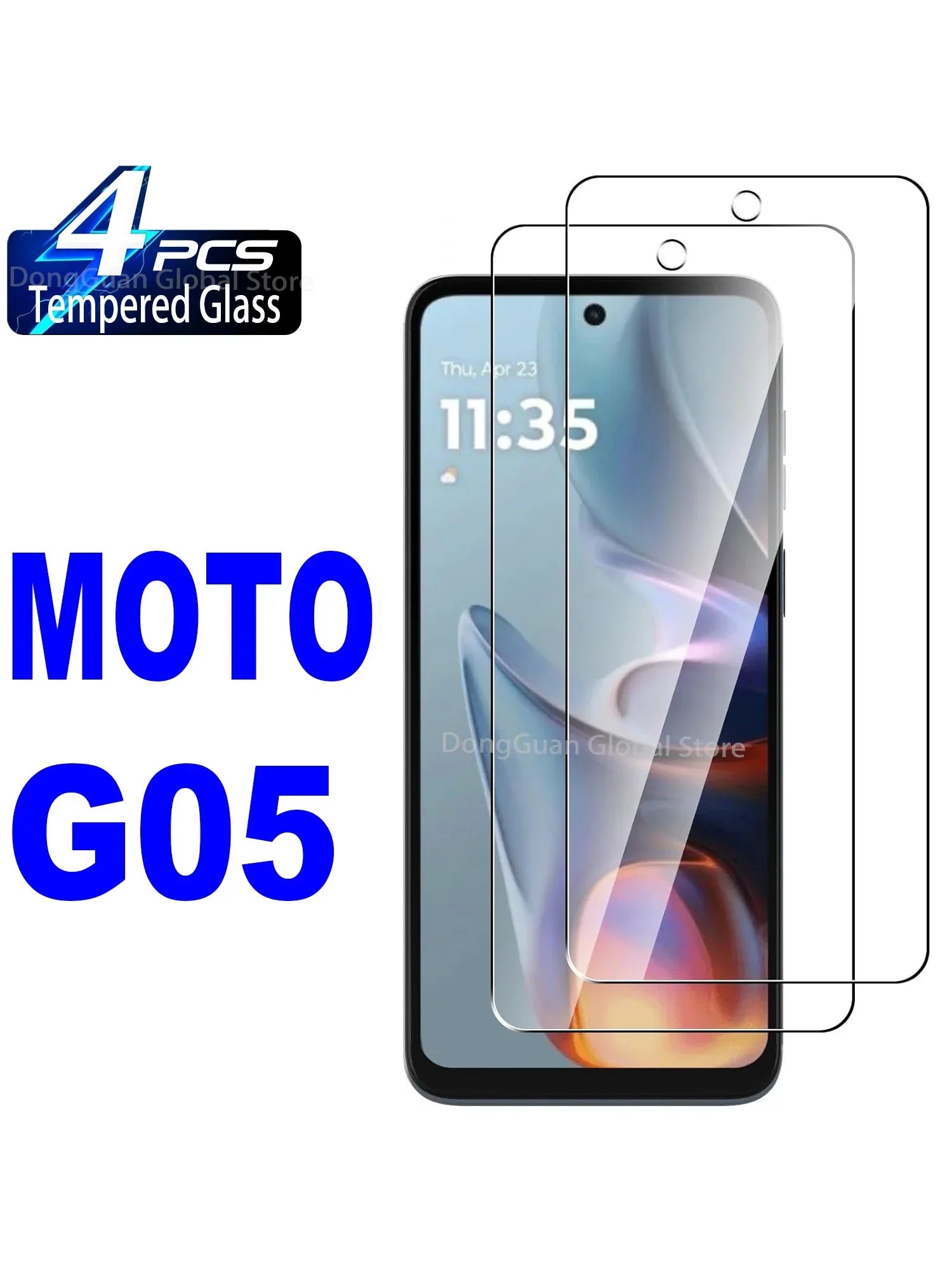 Motorola Moto G05 Screen Protector - 9H Tempered Glass 3 Pack Tidesmit