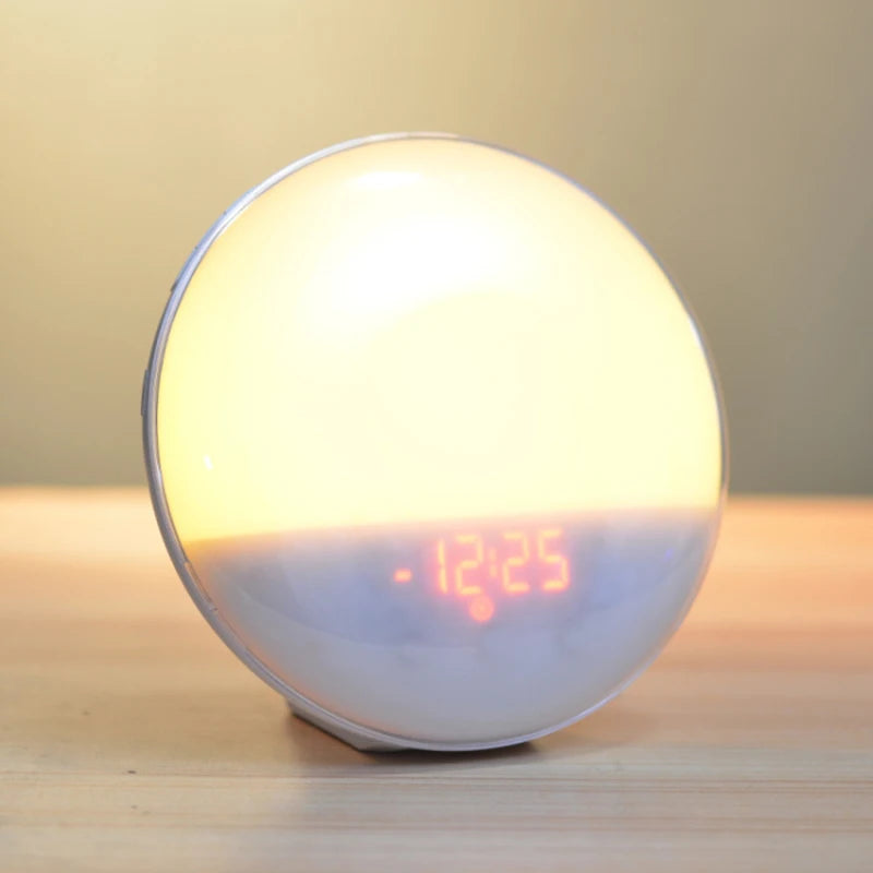 Wake Up Light Alarm Clock with Sunrise Simulation & FM Radio Tidesmit