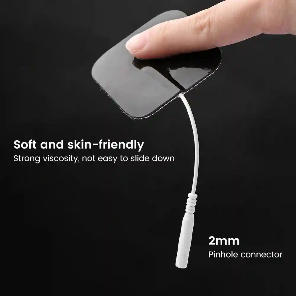 TENS Unit Electrode Replacement Pads - Medical Grade Self-Adhesive Set Massage Roller Tidesmit