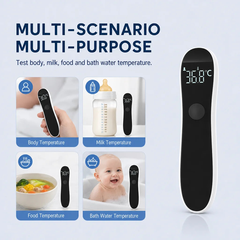 AiQUE 1S Fast Reading Infrared Forehead Thermometer Digital Medical Termometro Body Fever Baby&Adult Household Fever Detector