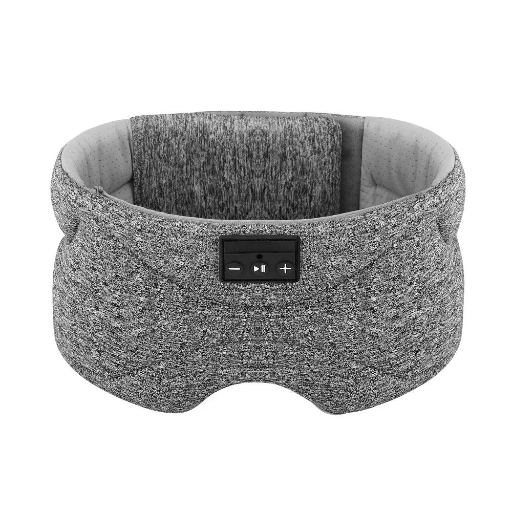Bluetooth Sleep Mask with Integrated White Noise Headphones Grey Tidesmit