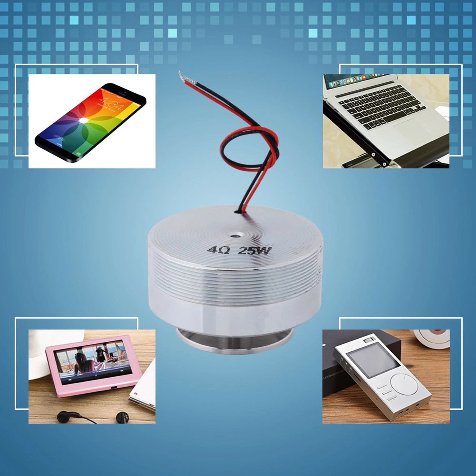 Speakers 50MM 2Inch All Frequency Resonance Speaker Vibration Strong Bass Louderspeaker Vibration Speaker Resonance Speaker