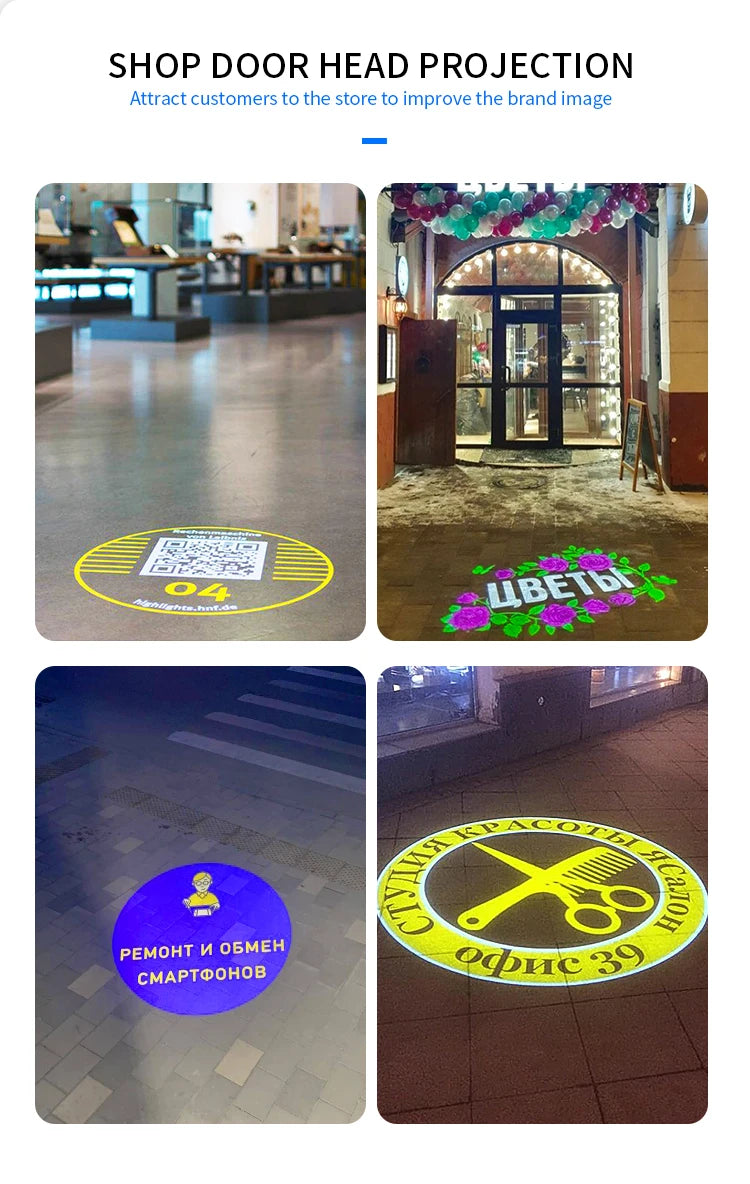 Custom Rotating Gobo Projector for Outdoor Advertising Long Distance Waterproof LED Logo Projector Light