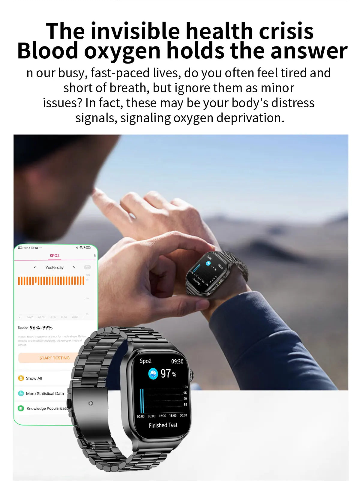 2026 New Hospital Level Health Smart Watch Body Fat ECG Blood oxygen BP Health AMOLED Screen HD Call Sport Smart Watches For Man