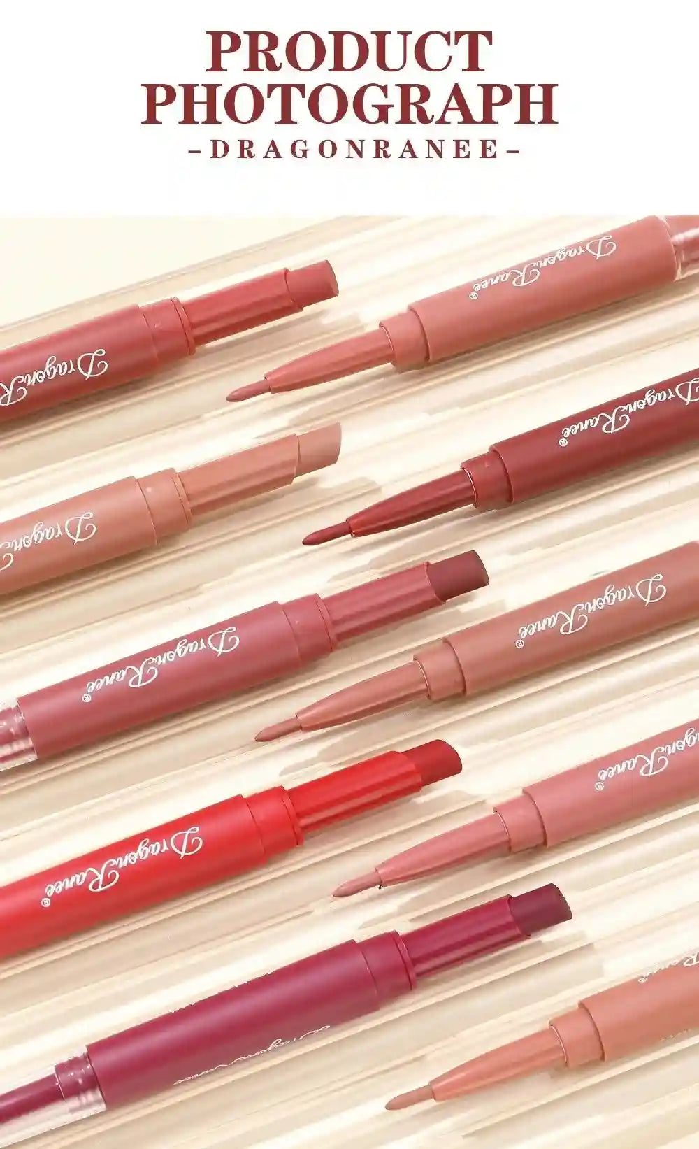 Matte Lip Liner and Lipstick Pen | Waterproof Long Lasting 2-in-1 Lip Care Tidesmit