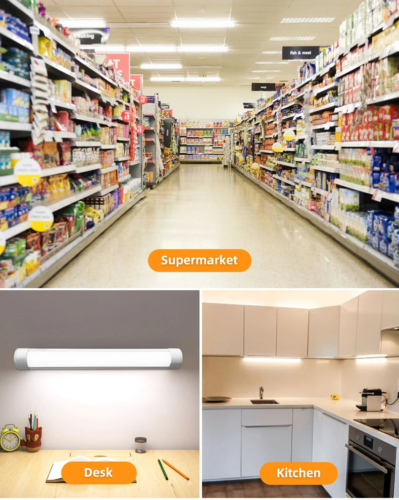 Led Tube Bar LED Wall Lamp Under Cabinet Light 10W 20W Ultra Thin Home Bedroom Kitchen Closet Indoor Wall Light Lighting 110V