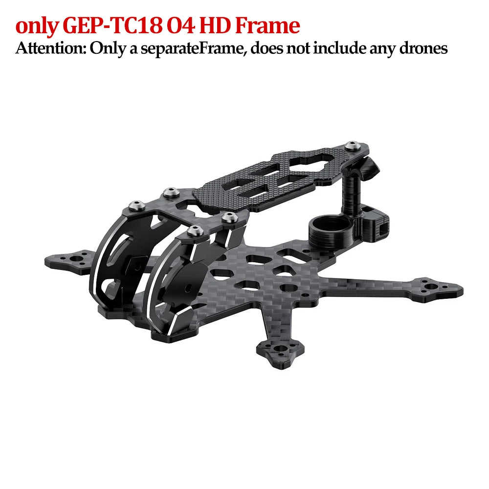 Mini FPV Quadcopter 2S HD O4 Drone | Compact Aerial Precision only TC18 O4 Frame Tidesmit