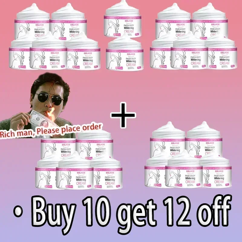Niacinamide Body Whitening Cream For Underarm Bleaching Armpit Lightening Intimate Area Moisturizer Korean Skin Care Product