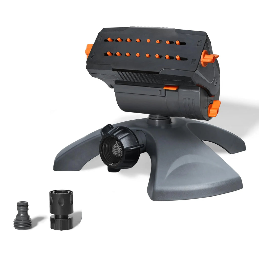 Diivoo Mini Turbo Oscillating Water Sprinklers for Yard, Garden Sprinkler with Large Base, Adjustable Width, Range and Flow Rate