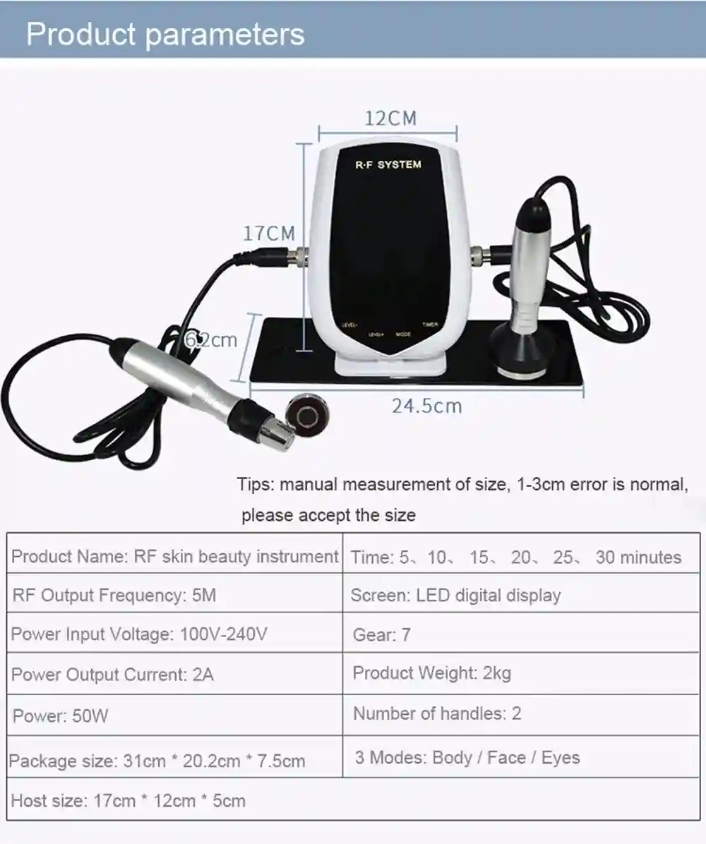 RF Skin Tightening Machine - Portable Face and Eye Lifting Device Eye Massage Instrument Tidesmit