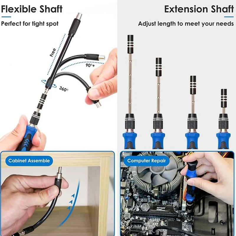  ﻿ 28 170 in 1 Screwdriver Set Universal With 120 Bits Magnetic Repair Hand Took Kits Phone Repair Tool Kit For Laptop Repair