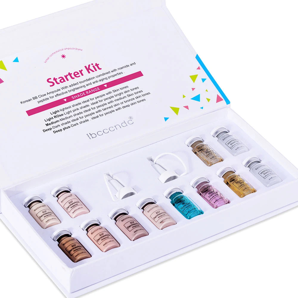 Tidesmit Korea BB Cream Glow beginner starter kit with niacinamide and peptide serum for radiant face makeup application