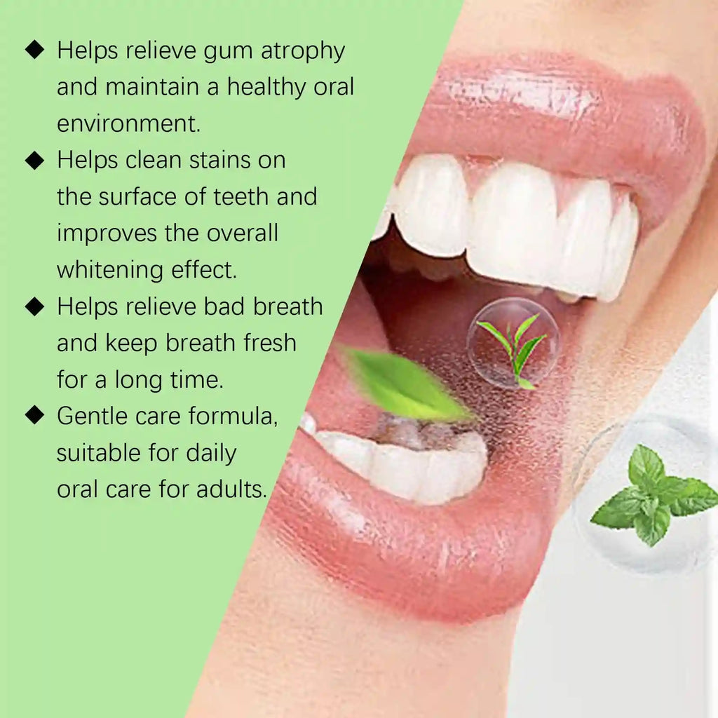 Tidesmit teeth whitening liquid drops for plaque removal, gum pain relief, and enamel protection.