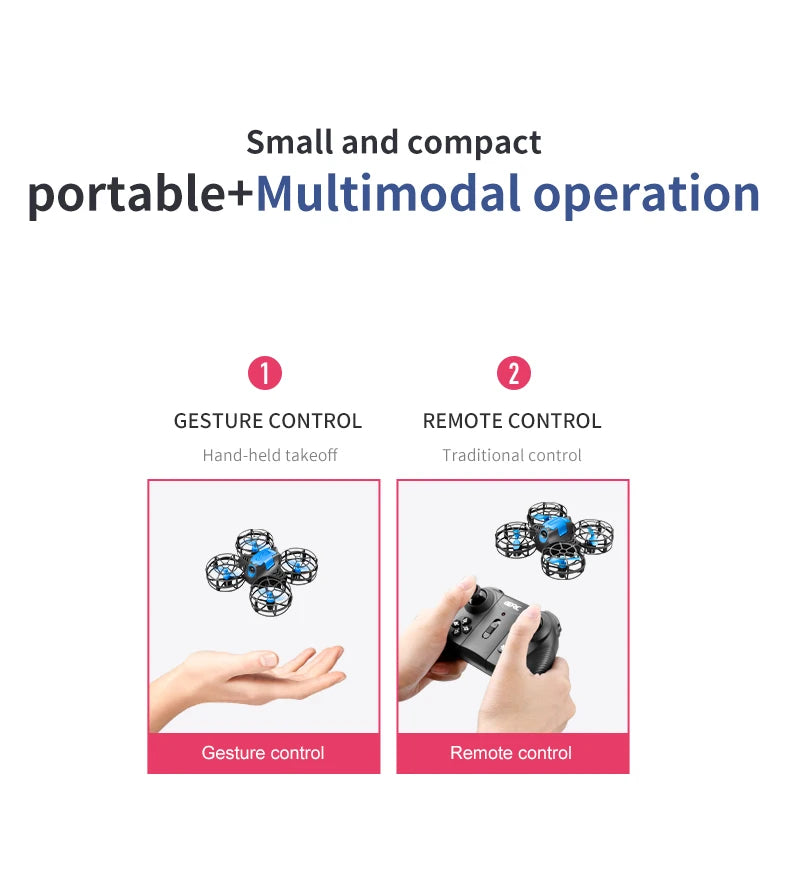 Mini RC Drone for Kids - Headless Mode, 360 Flips, V8-V18 Models Tidesmit