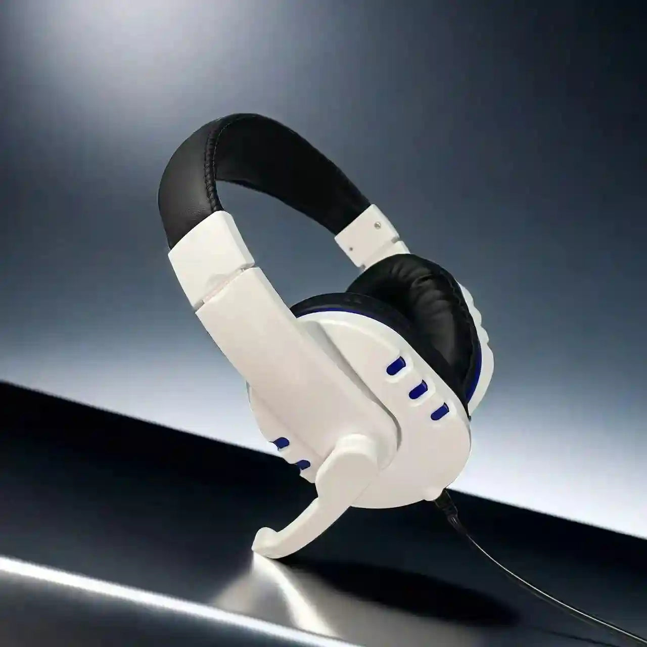 Tidesmit Wired Over-Ear Gaming Headphones with HD Sound for PC and Laptop WHITE Tidesmit