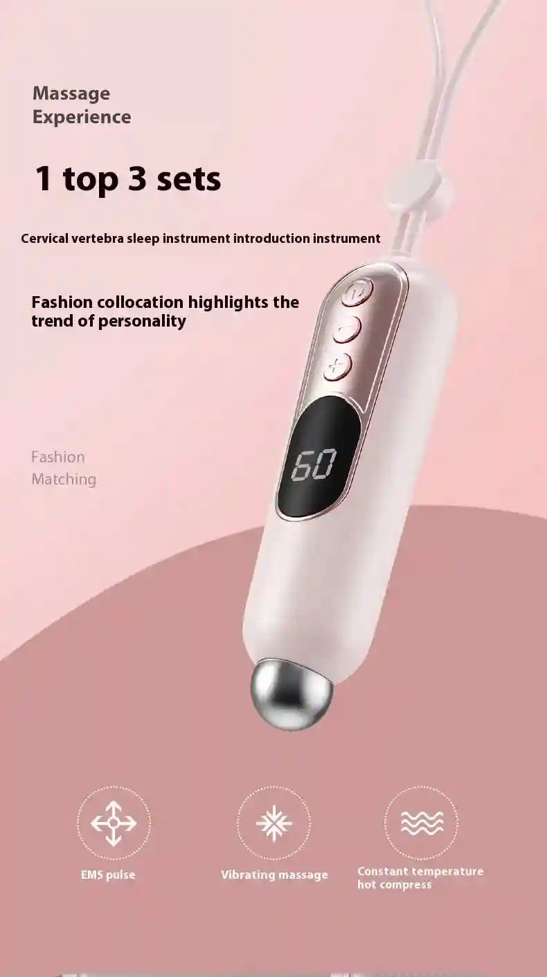 Eye Massage Instrument: 3-in-1 Rechargeable Heat Therapy Device - Pink Eye Massage Instrument Tidesmit
