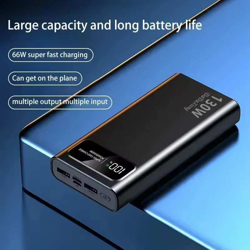 200000mAh Fast Charging Power Bank | 130W PD Portable Battery Tidesmit