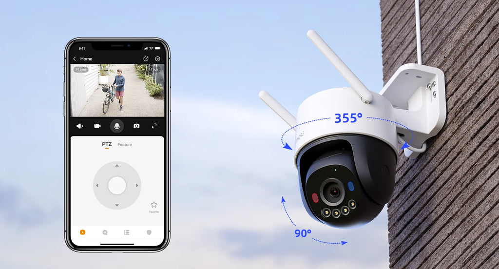 IMOU Cruiser SC 3MP WiFi Camera Red-Blue Warning Lights Outdoor Security Camera Full-Color Night Vision AI Human Detection IP66