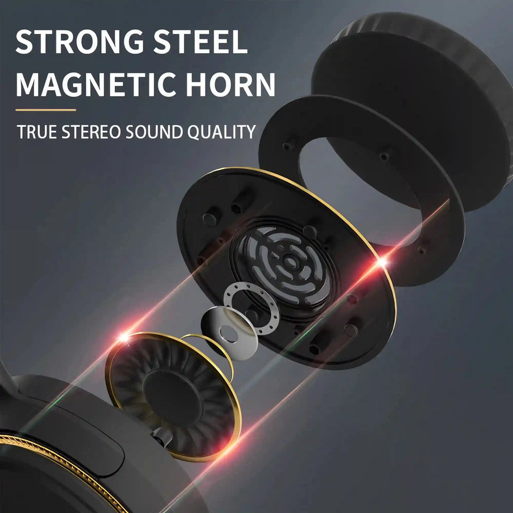Wireless Foldable Over-Ear Headphones with Active Noise Cancellation Tidesmit