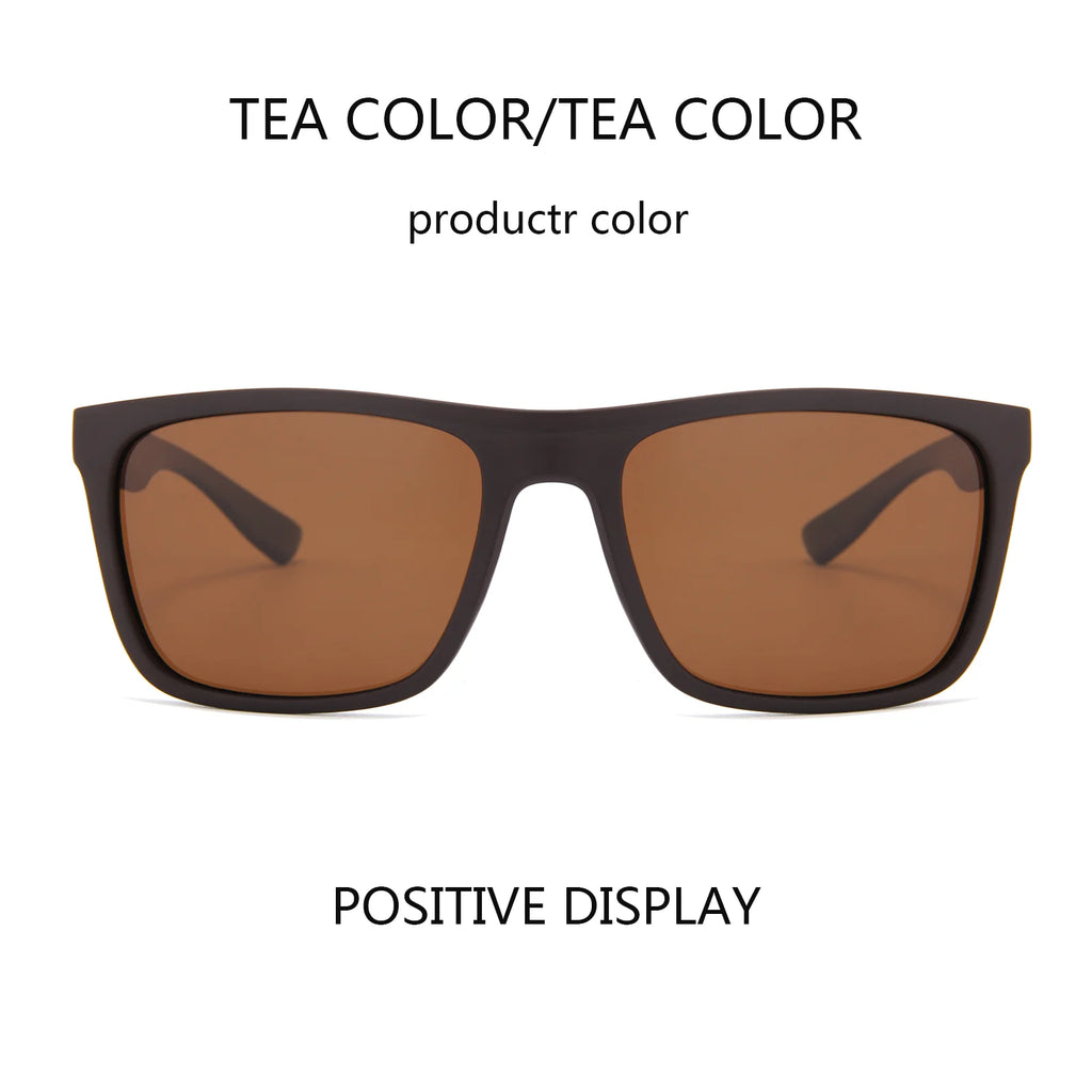 Polarized Square Sunglasses - Retro UV400 Driving Eyewear for Clarity Tidesmit