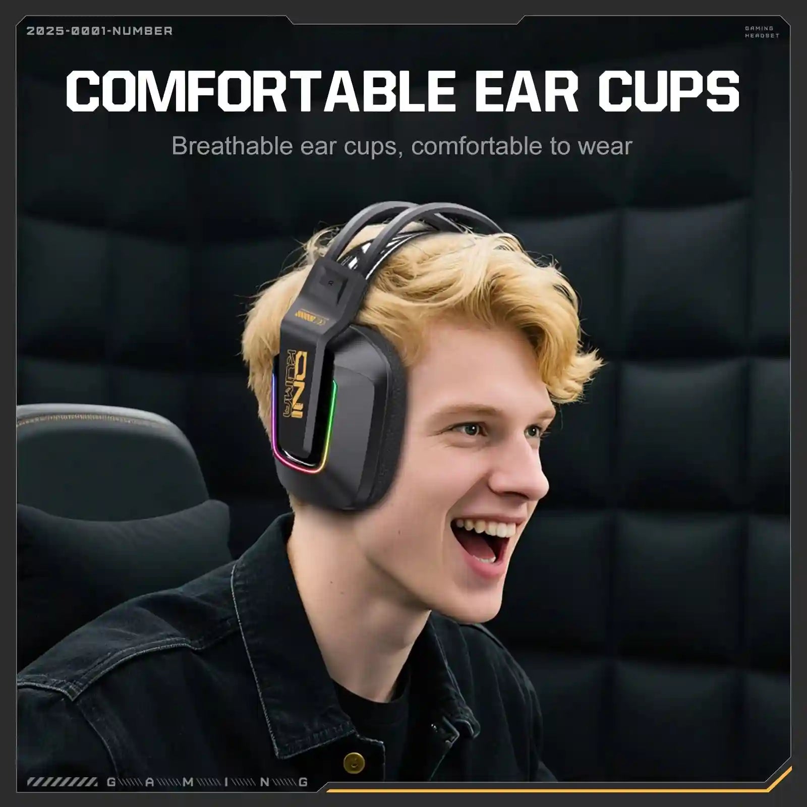 Tidesmit GT828 Wireless Gaming Headset with Low Latency Audio Tidesmit