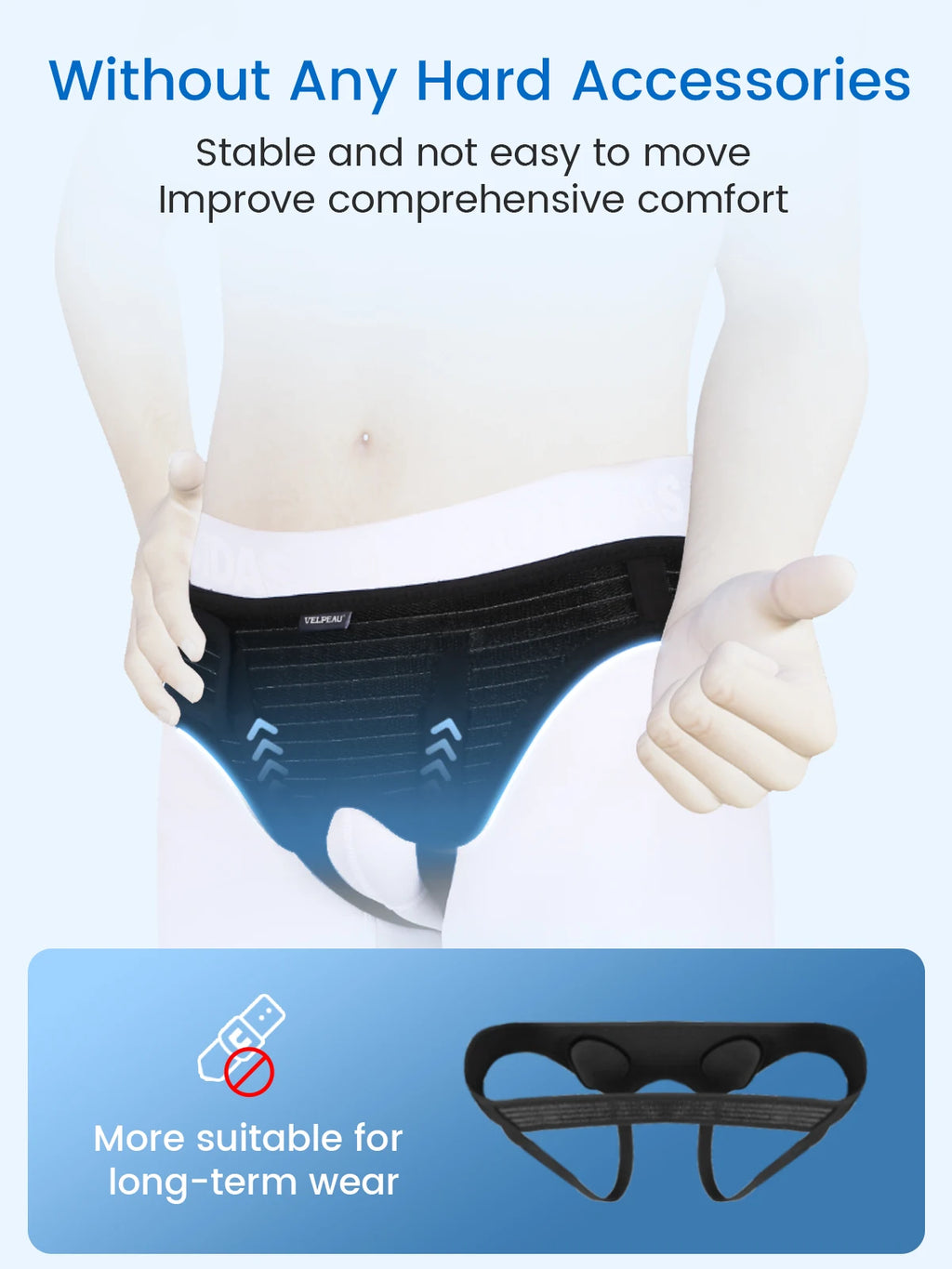 Hernia Belt for Inguinal Pain Relief - Adjustable Support for Daily Comfort Relaxation Treatment Tidesmit