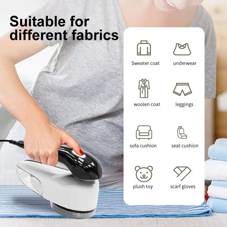 Tidesmit Zai Xiao electric fabric shaver detailing rotating blade and lint collection chamber for clothes maintenance