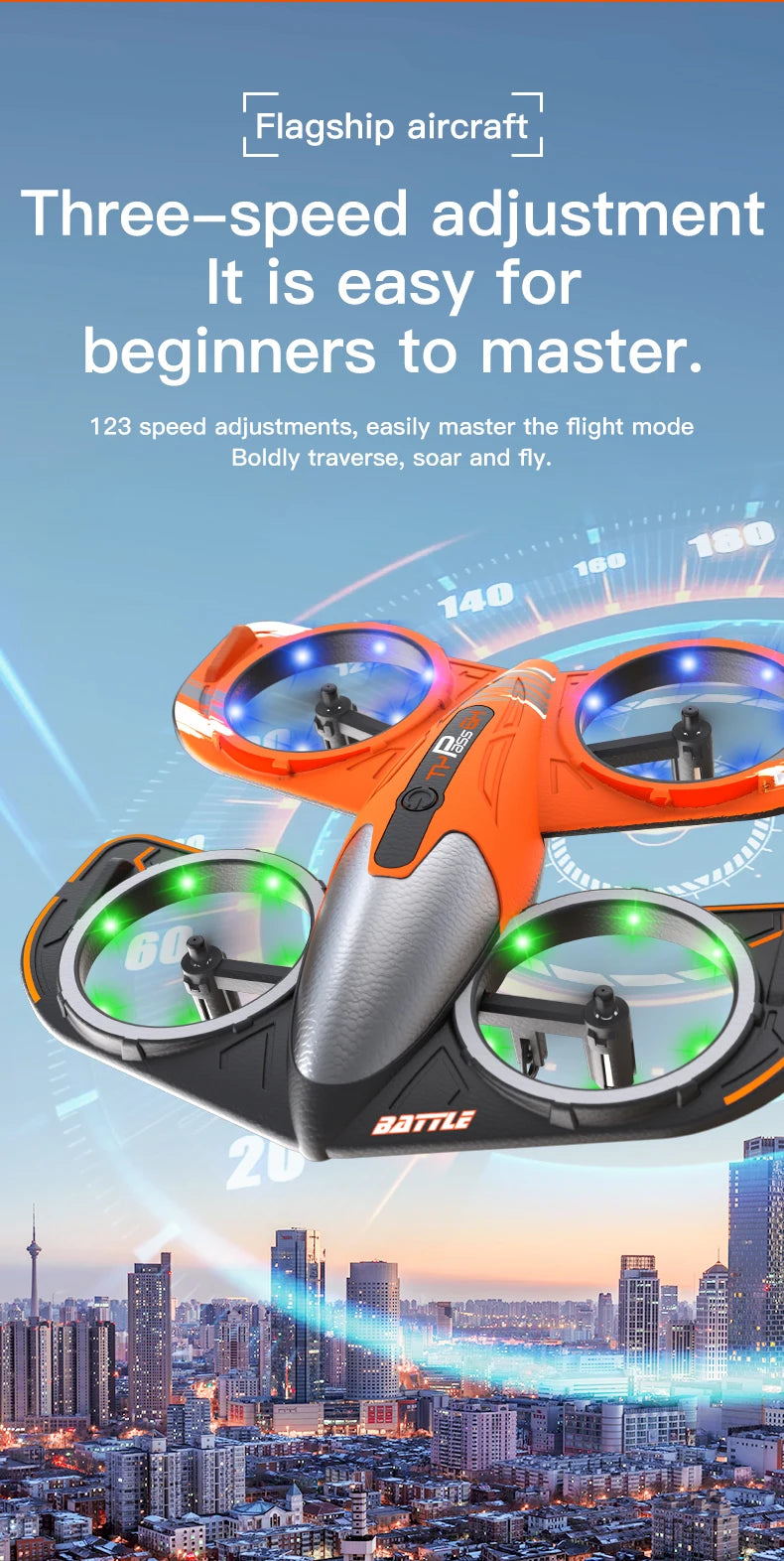 Mini Camera Drone with Long Range and Extended Flight Time - Blue Tidesmit