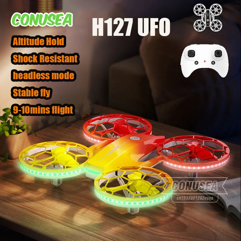 Mini Racing Drone H127 with Altitude Hold & 360 Flips - Violet Tidesmit