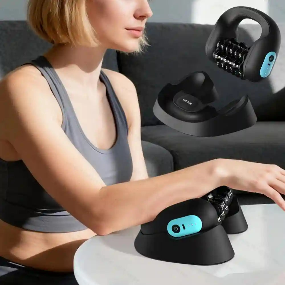 Electric Massage Roller | 3-Speed Deep Tissue Muscle Recovery Device Massage Roller Tidesmit