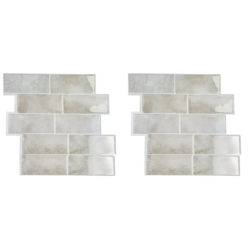 Subway Backsplash Tile Peel And Stick Wall Tiles For Bathroom Waterproof 20 Sheets Beige Stone Peel And Stick Backsplash-[A04I T