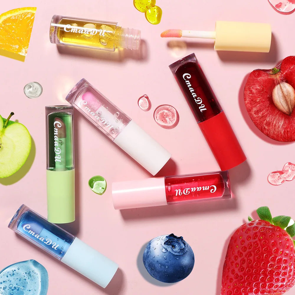 Moisturizing Fruit Lip Oil - Color Changing Hydrating Gloss Lip Care Tidesmit