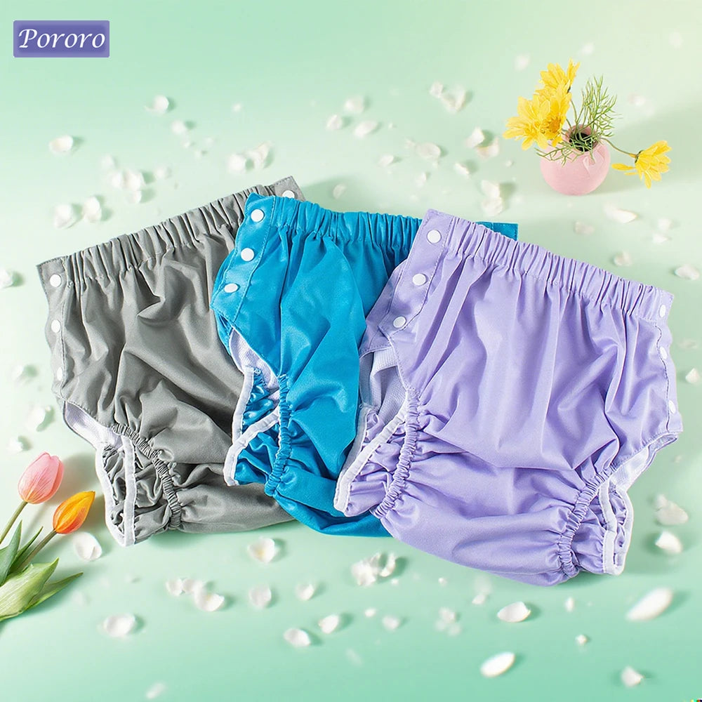 1pc Cooling Liner Reusable Underwear Washable Reusble Cloth Nappies Inner Opening Design Adult Cloth Diapers for Summer
