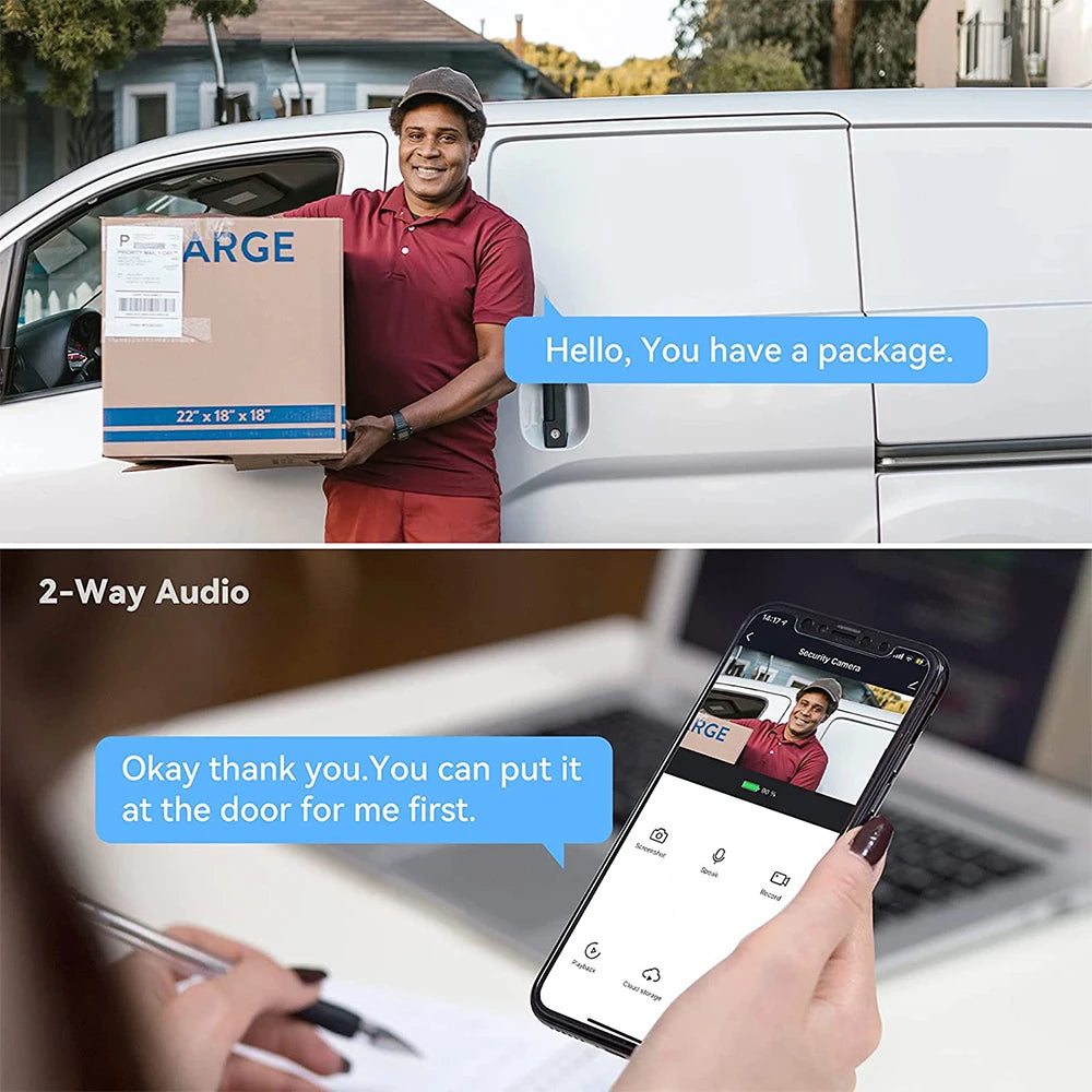 Smart Life Wireless Security Home Video Doorbell Camera Wifi 2.4G 1080P Ring Bell Door Peephole Intercom Video With Screen