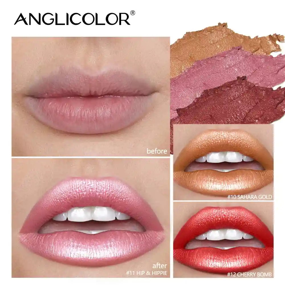 Moisturizing Lipstick Shade 15 - Pearlescent Finish Hydrating Lip Care Lip Care Tidesmit
