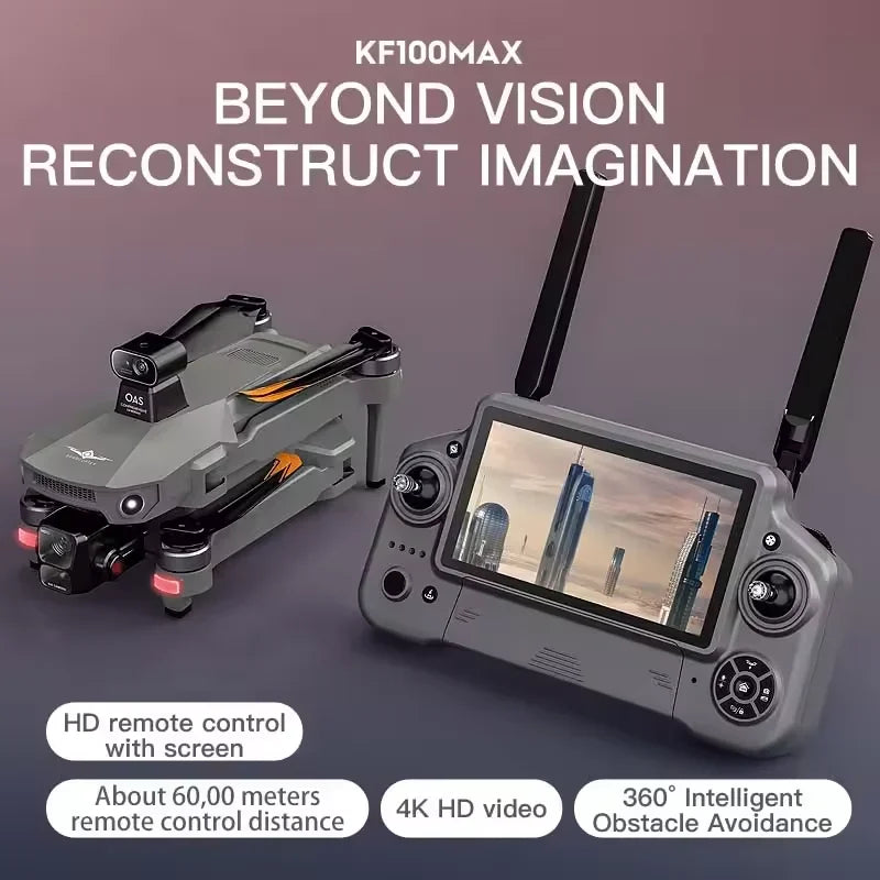 4K GPS Drone with 3-Axis Gimbal & Obstacle Avoidance | KF100 MAX Tidesmit