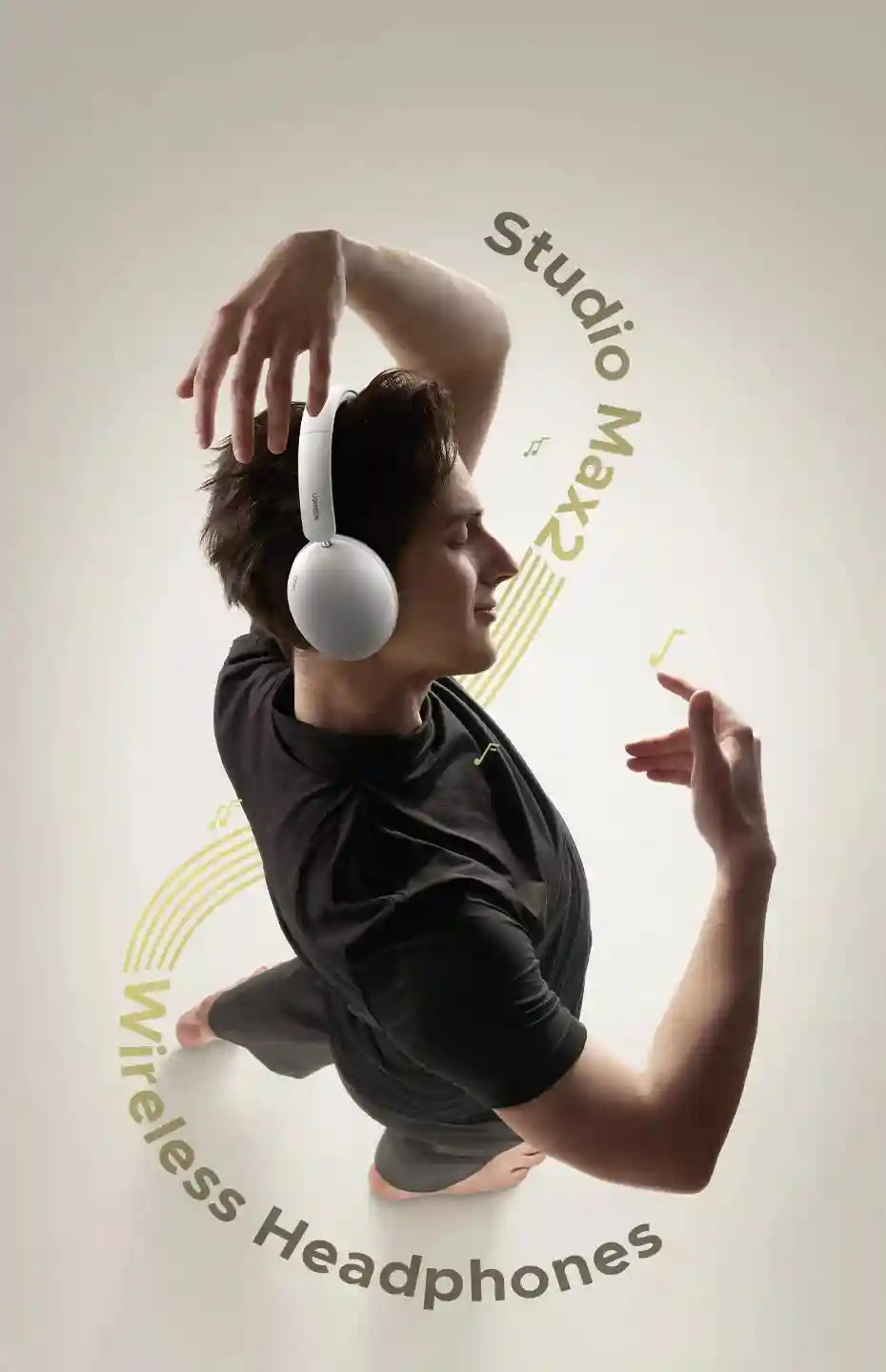 Tidesmit Wireless Over-Ear Headphones with 80H Battery and HiFi Audio Tidesmit