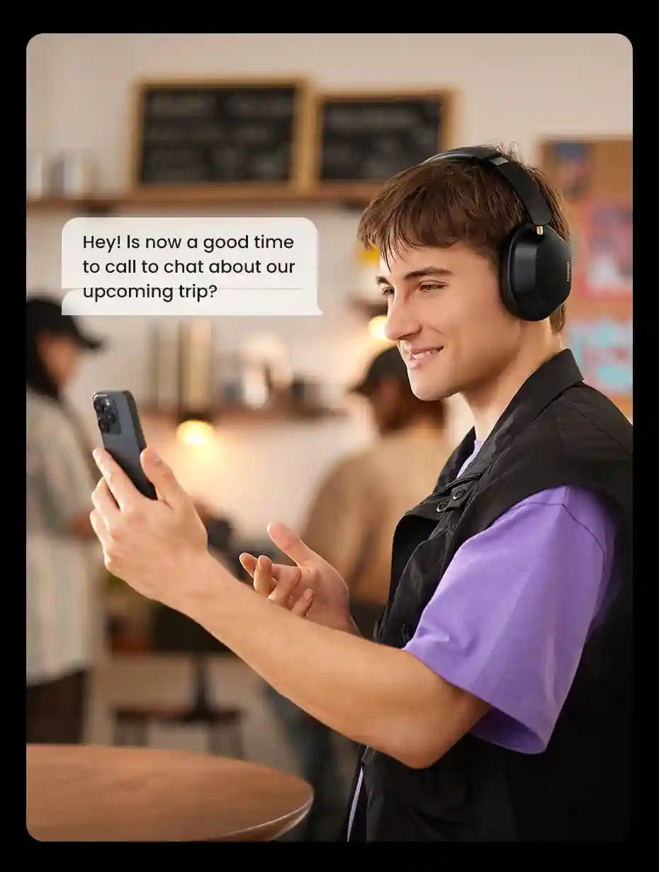 Wireless Headphones with Active Noise Cancellation & 75H Playtime Tidesmit
