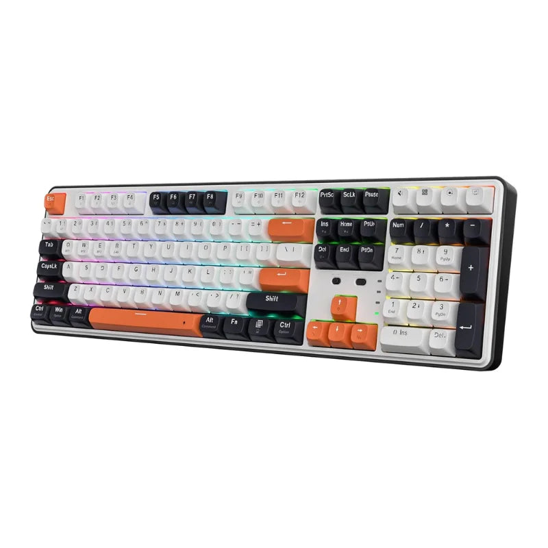 Redragon K689 PRO Wireless Gasket RGB Gaming Keyboard, 108 Keys Mechanical Keyboard w/Extra 4 Hotkeys, Upgraded Hot-swappable