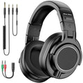 Tidesmit Wired Studio Headphones Over Ear Monitor With Mic Black Tidesmit