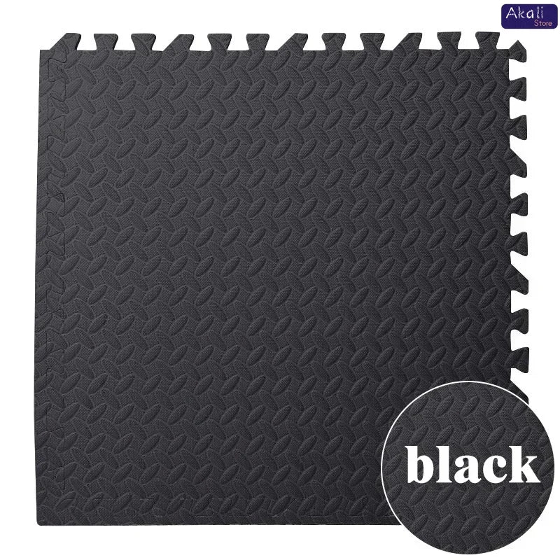 12Pcs EVA Foam Interlocking Floor Mats 60x60cm Gym Flooring Tiles Exercise Yoga Mat Non-Slip Shock Absorbing 10mm