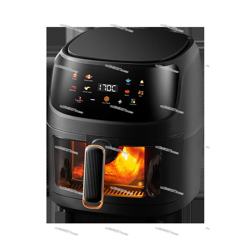 Visual 5-liter Large Capacity Air Fryer Multi-functional Household Touchscreen Color Display Electric Fryer