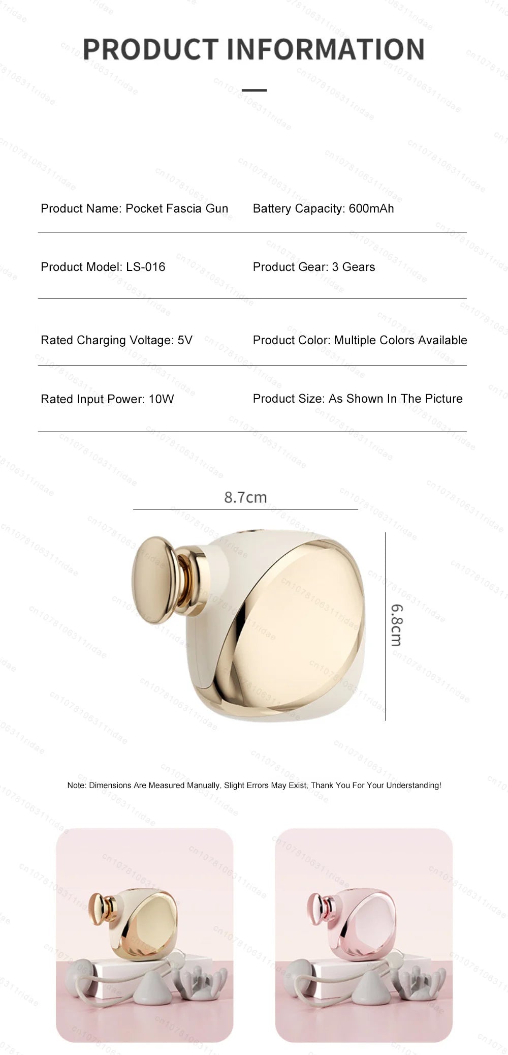 Mini Massage Gun - Portable Deep Tissue Therapy Device by Tidesmit Relaxation Treatment Tidesmit