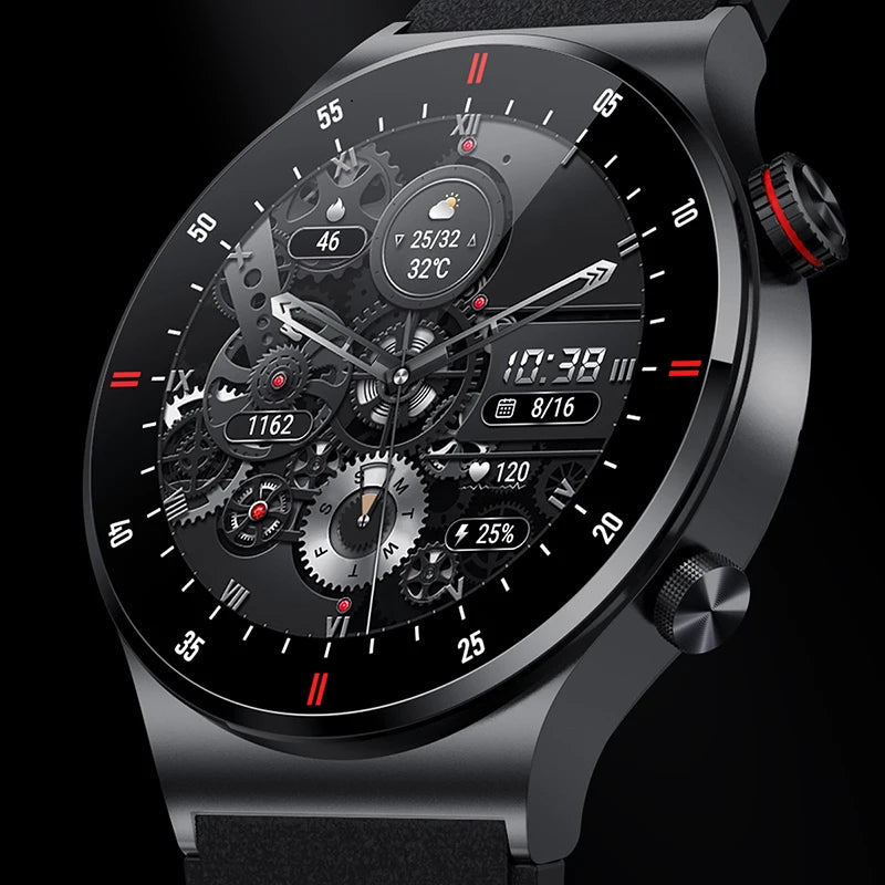 GPS ECG+PPG Bluetooth Call Smart Watch Men 2026 Sports Bracelet NFC Waterproof Custom Watch Face Men SmartWatch For IOS Android