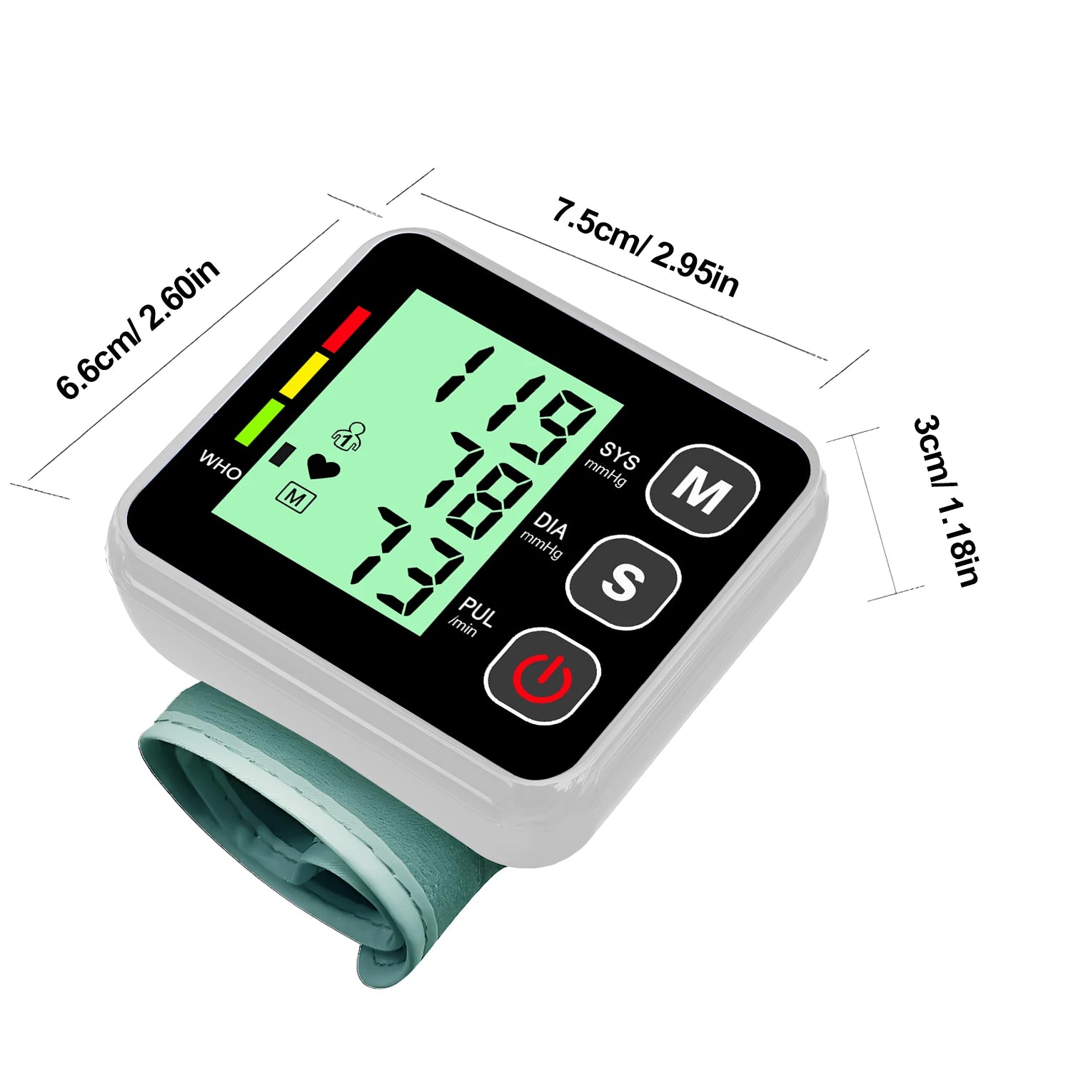 Smart Electronic Bp Monitors High Accurate BP Monitors Wrist Blood Pressure Monitor Tonometer Digital Sphygmomanometer